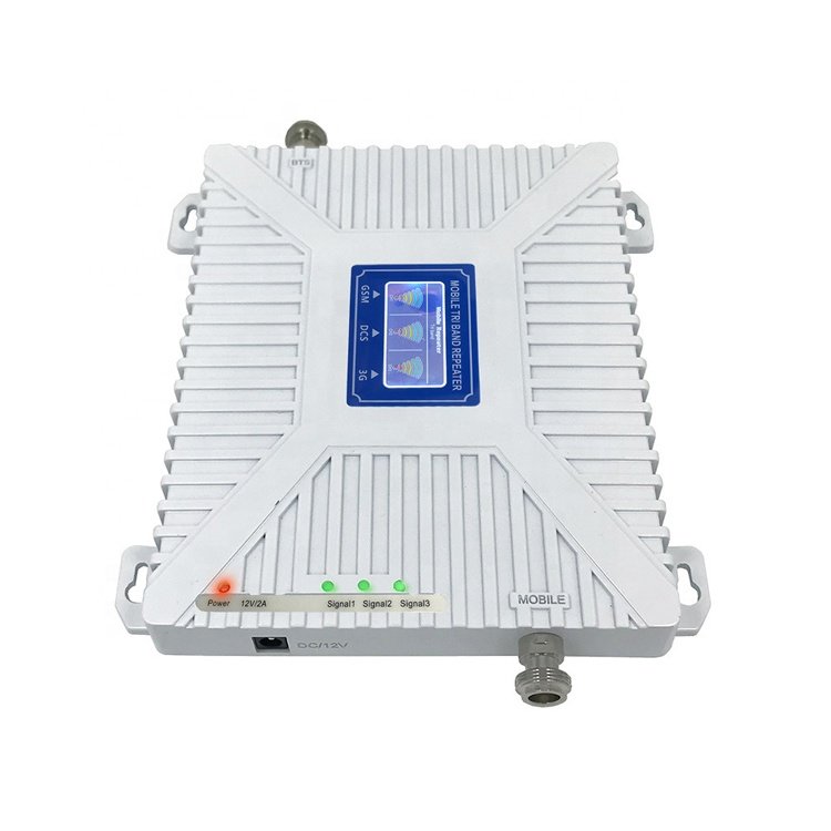 Best Price 2G 3G 4G Signal Repeater Wireless White GSM DCS 3G Triple Band Mobile Phone Signal Booster